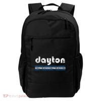 Dayton Ohio Retro Three Stripe Weathered Backpack thumb 0