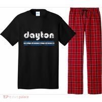 Dayton Ohio Retro Three Stripe Weathered Pajama Set thumb 0