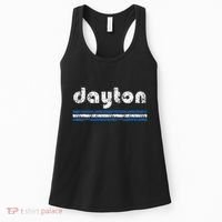 Dayton Ohio Retro Three Stripe Weathered Women's Tank Top thumb 0