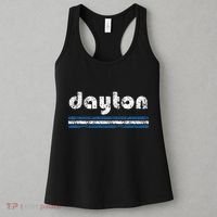 Dayton Ohio Retro Three Stripe Weathered Women's Tank Top thumb 3