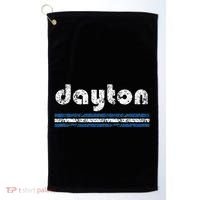 Dayton Ohio Retro Three Stripe Weathered Golf Towel thumb 0