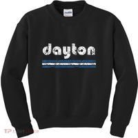 Dayton Ohio Retro Three Stripe Weathered Kids Sweatshirt thumb 0