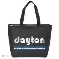 Dayton Ohio Retro Three Stripe Weathered Tote Bag thumb 0