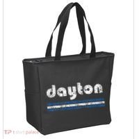 Dayton Ohio Retro Three Stripe Weathered Tote Bag thumb 2