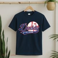 Daddy Of Rookie Of Year 1st Birthday Baseball Theme Matching T-Shirt thumb 2