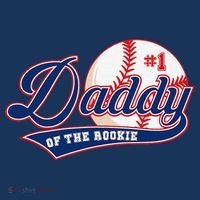 Daddy Of Rookie Of Year 1st Birthday Baseball Theme Matching T-Shirt thumb 7