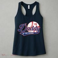 Daddy Of Rookie Of Year 1st Birthday Baseball Theme Matching Women's Tank Top thumb 3