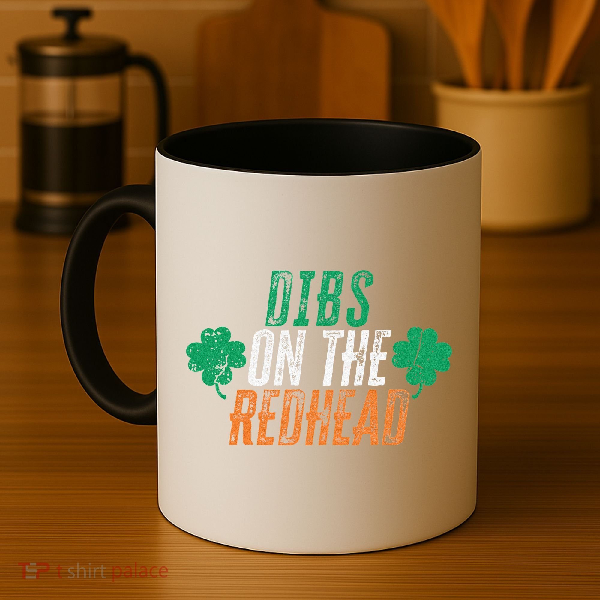 Dibs Onhe Redhead Shamrock St. Patrick's Day Drinking Coffee Mug