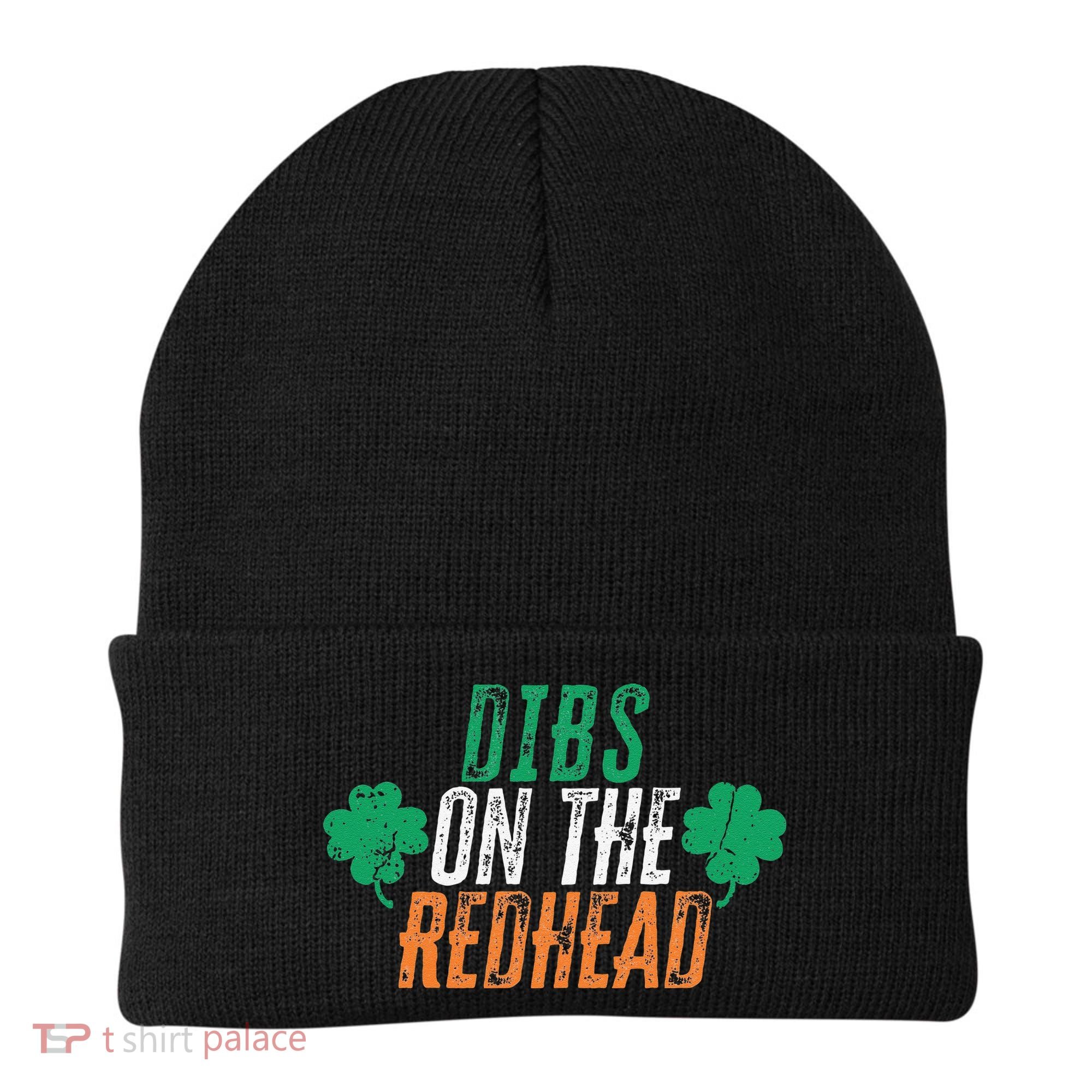 Dibs Onhe Redhead Shamrock St. Patrick's Day Drinking Beanie