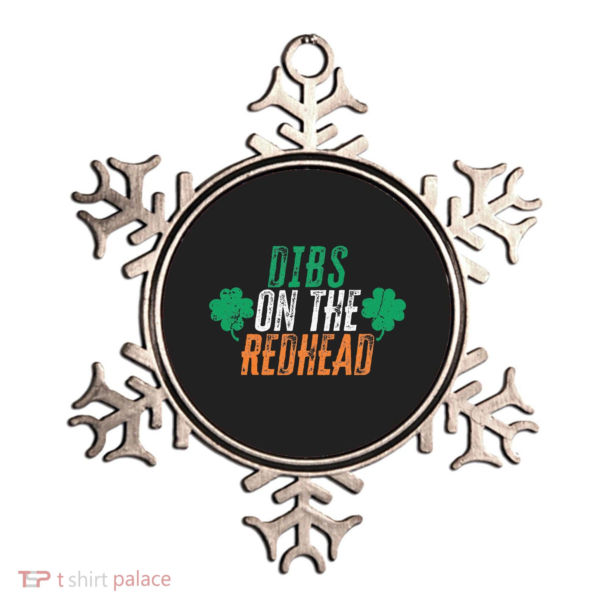Dibs Onhe Redhead Shamrock St. Patrick's Day Drinking Ornament