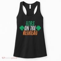 Dibs Onhe Redhead Shamrock St. Patrick's Day Drinking Women's Tank Top thumb 0