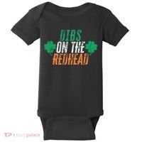 Dibs Onhe Redhead Shamrock St. Patrick's Day Drinking Baby Bodysuit thumb 0