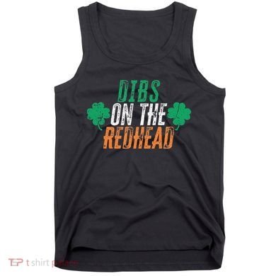 Dibs Onhe Redhead Shamrock St. Patrick's Day Drinking Tank Top