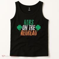 Dibs Onhe Redhead Shamrock St. Patrick's Day Drinking Tank Top thumb 2