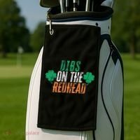 Dibs Onhe Redhead Shamrock St. Patrick's Day Drinking Golf Towel thumb 2