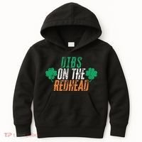 Dibs Onhe Redhead Shamrock St. Patrick's Day Drinking Kids Hoodie thumb 0