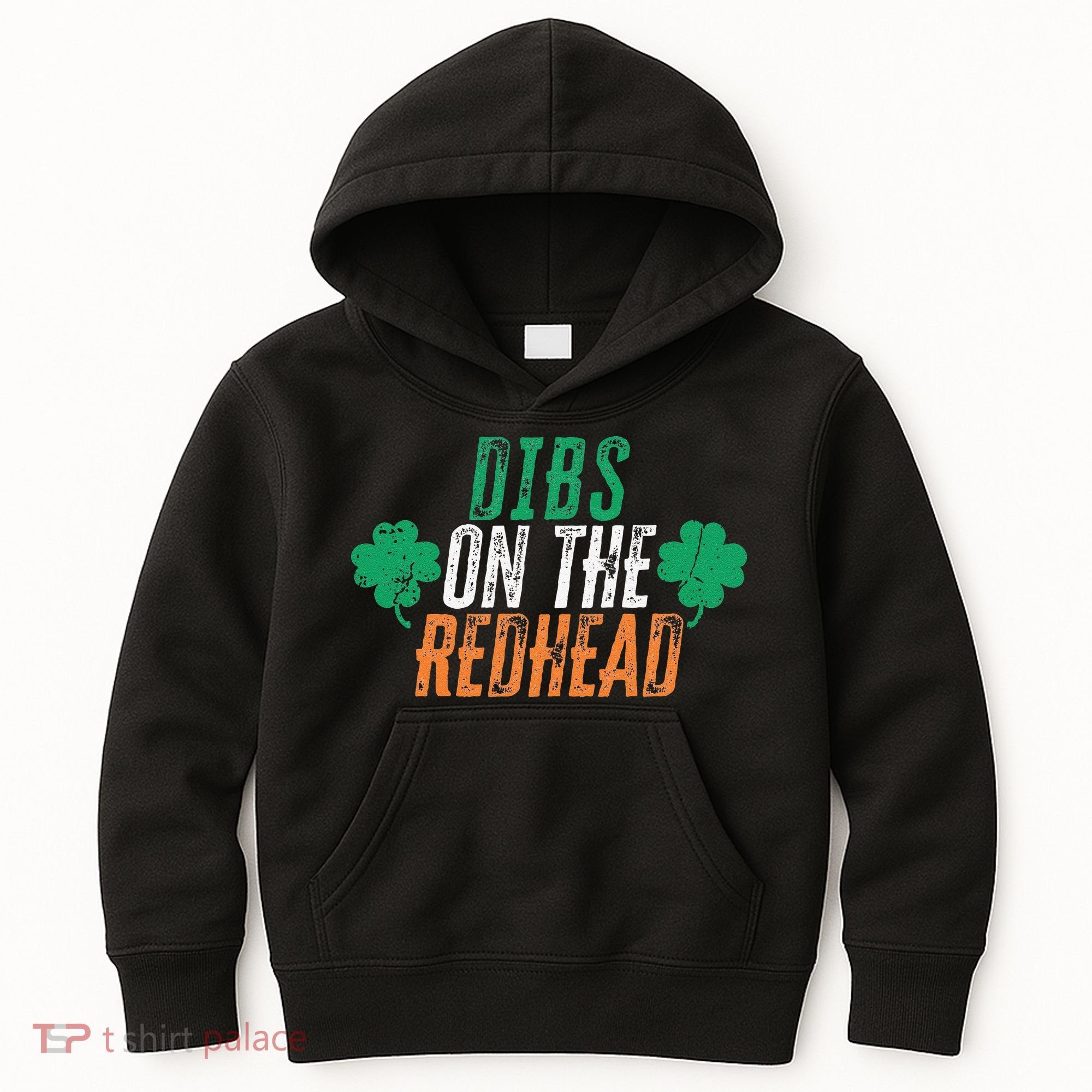 Dibs Onhe Redhead Shamrock St. Patrick's Day Drinking Kids Hoodie