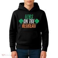 Dibs Onhe Redhead Shamrock St. Patrick's Day Drinking Kids Hoodie thumb 4
