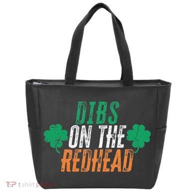 Dibs Onhe Redhead Shamrock St. Patrick's Day Drinking Tote Bag