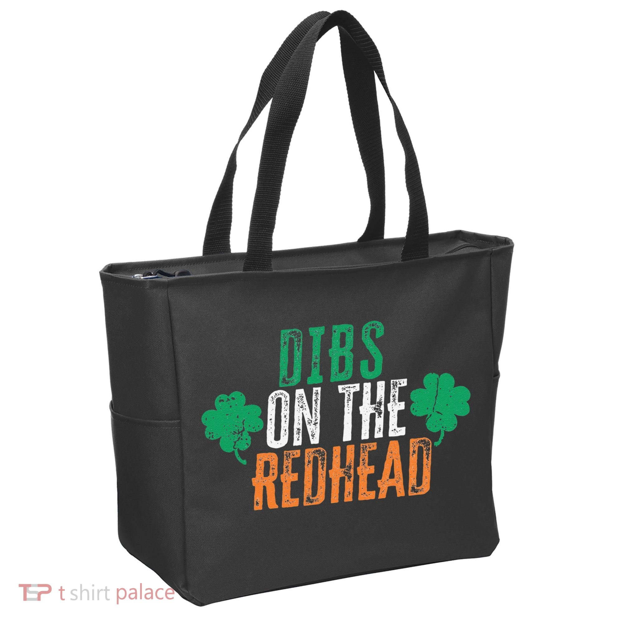 Dibs Onhe Redhead Shamrock St. Patrick's Day Drinking Tote Bag