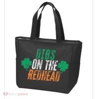Dibs Onhe Redhead Shamrock St. Patrick's Day Drinking Tote Bag thumb 3