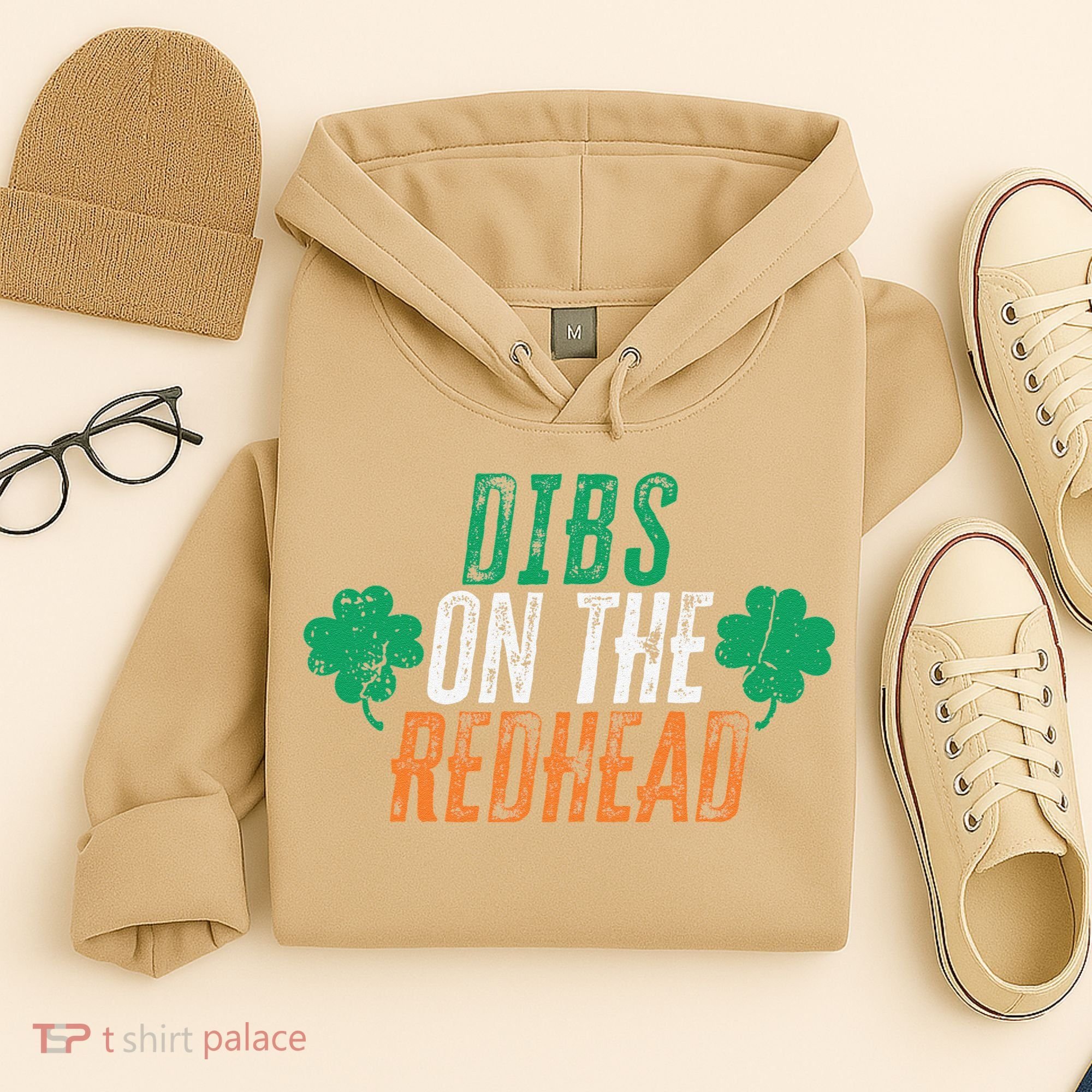 Dibs Onhe Redhead Shamrock St. Patrick's Day Drinking Hoodie