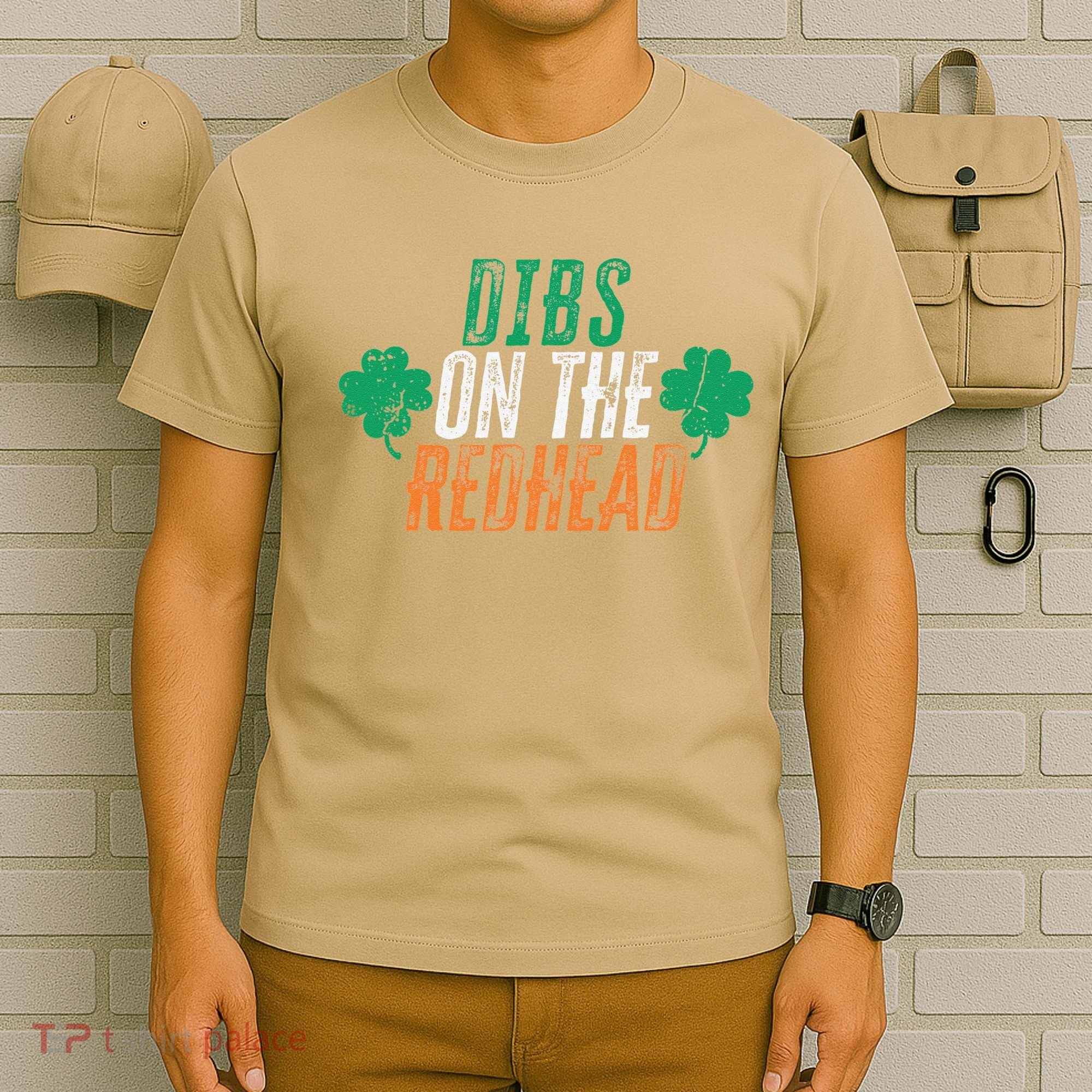 Dibs Onhe Redhead Shamrock St. Patrick's Day Drinking T-Shirt