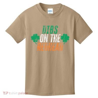 Dibs Onhe Redhead Shamrock St. Patrick's Day Drinking Kids T-Shirt