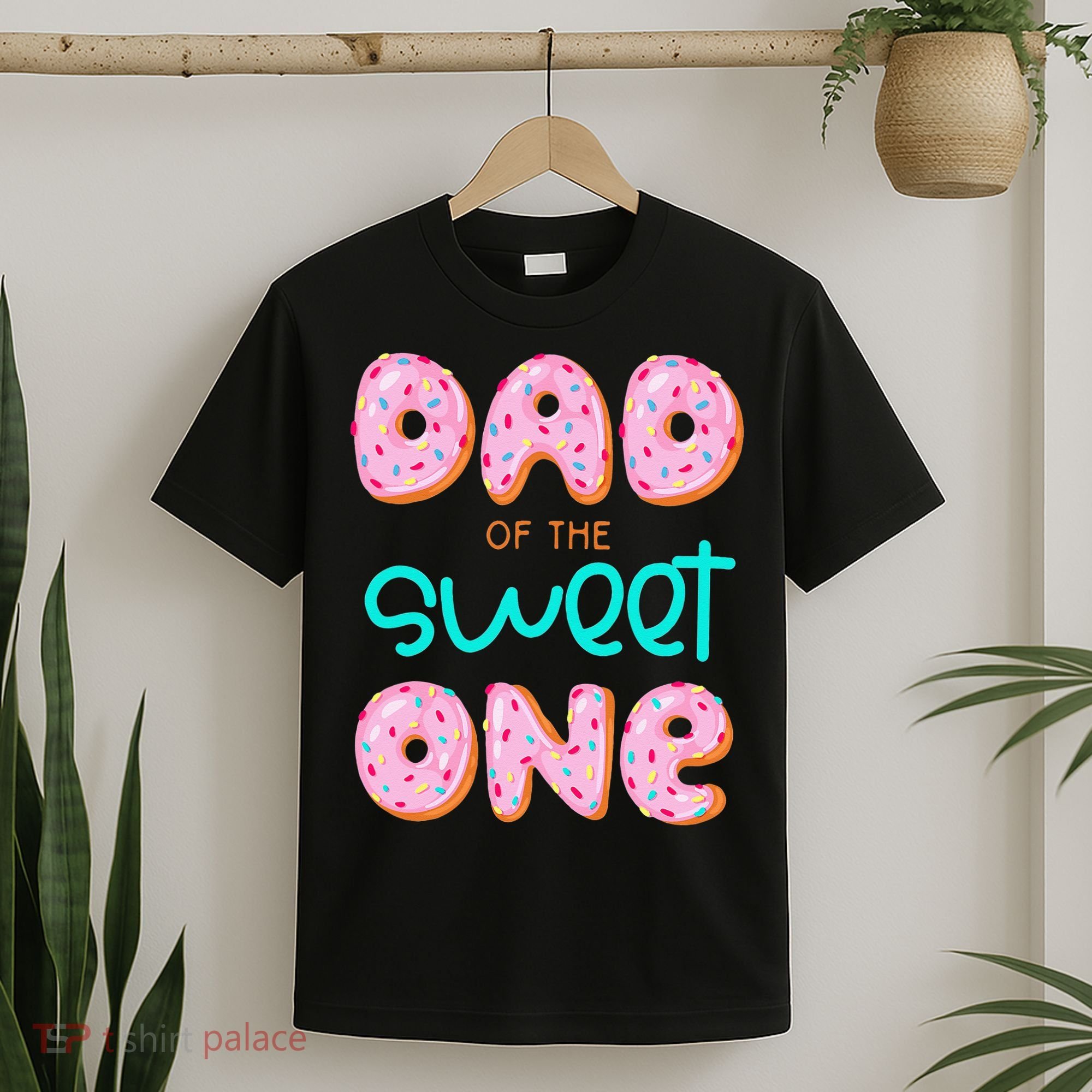 Dad Of Sweet One First Birthday Matching Family Donut Theme T-Shirt