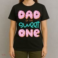 Dad Of Sweet One First Birthday Matching Family Donut Theme T-Shirt thumb 4