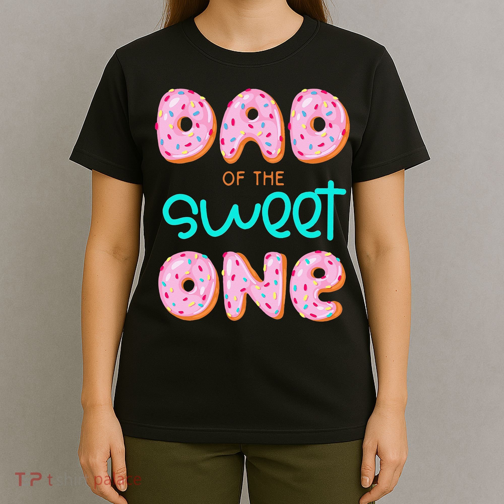 Dad Of Sweet One First Birthday Matching Family Donut Theme T-Shirt