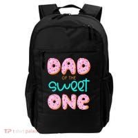 Dad Of Sweet One First Birthday Matching Family Donut Theme Backpack thumb 0