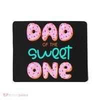 Dad Of Sweet One First Birthday Matching Family Donut Theme Mousepad thumb 0