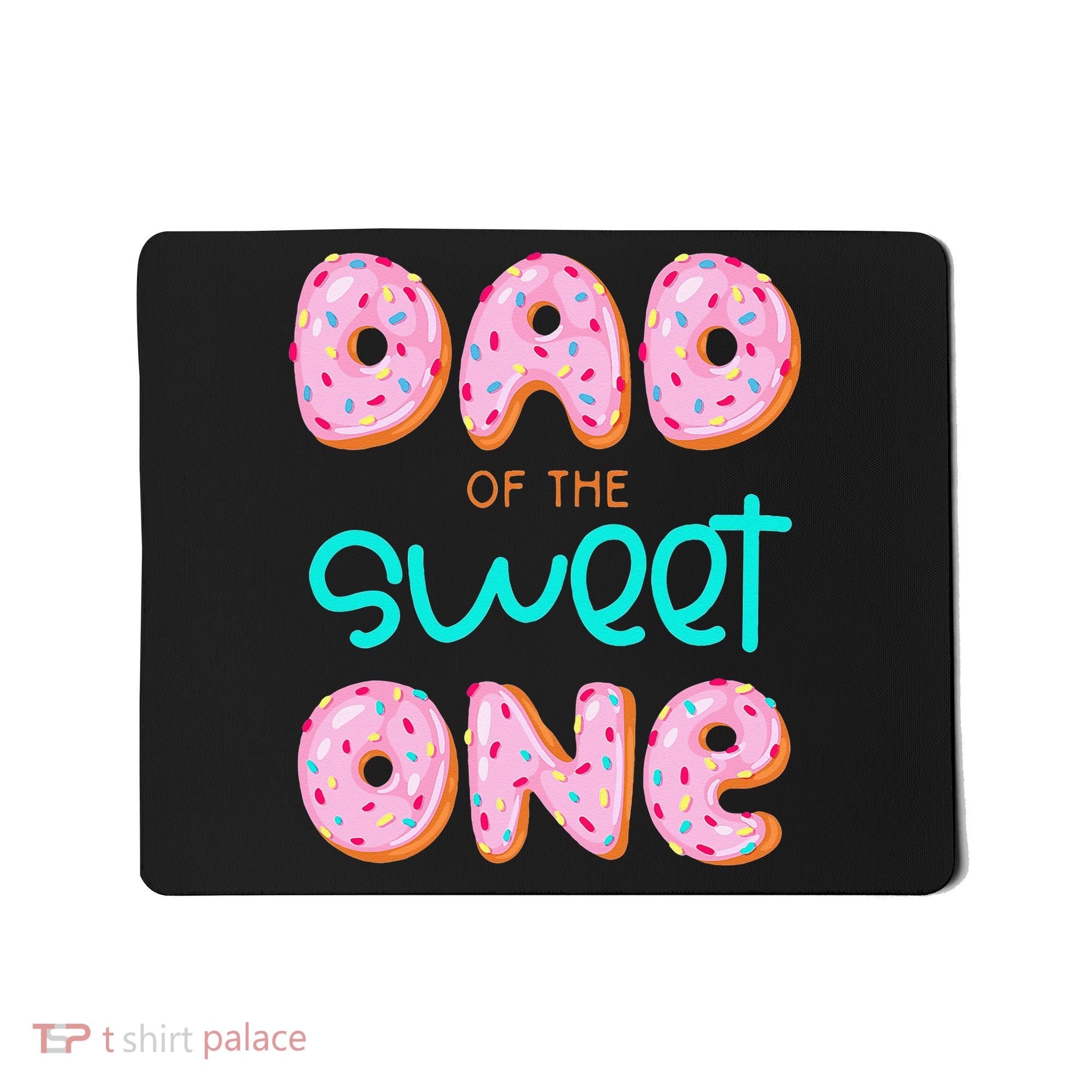 Dad Of Sweet One First Birthday Matching Family Donut Theme Mousepad