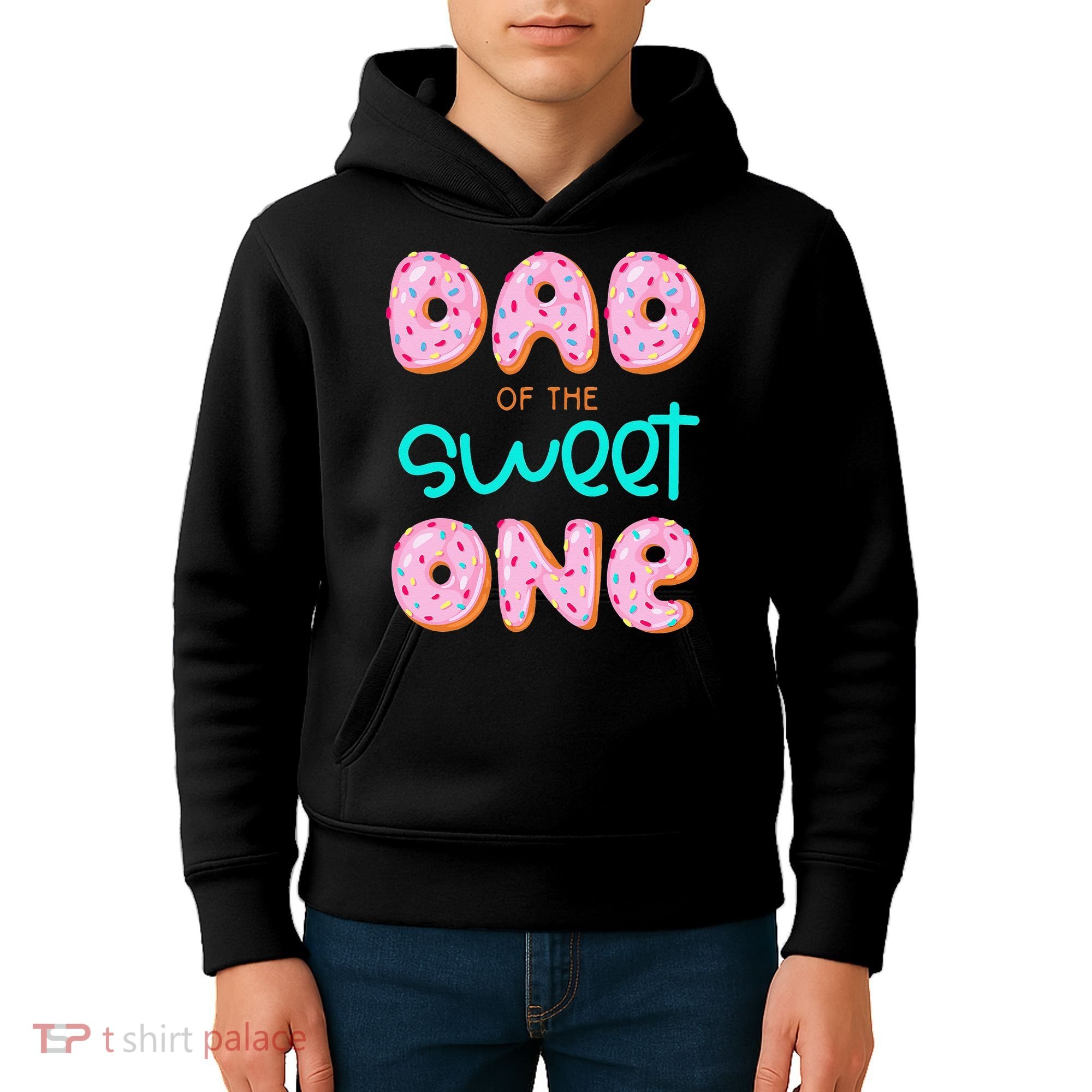 Dad Of Sweet One First Birthday Matching Family Donut Theme Kids Hoodie