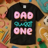 Dad Of Sweet One First Birthday Matching Family Donut Theme Kids T-Shirt thumb 3