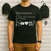 Definition Of Shenanigator Nurse Gift T-Shirt thumb 6
