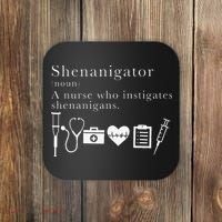 Definition Of Shenanigator Nurse Gift Coaster thumb 0