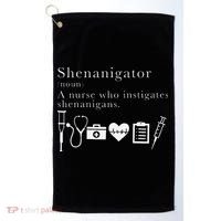 Definition Of Shenanigator Nurse Gift Golf Towel thumb 0