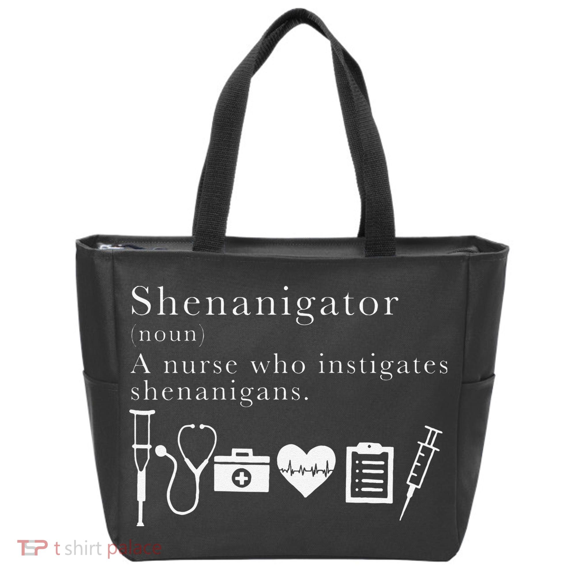 Definition Of Shenanigator Nurse Gift Tote Bag