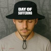 Day Of Suffering Visualize Industrial Collapse Bucket Hat thumb 2