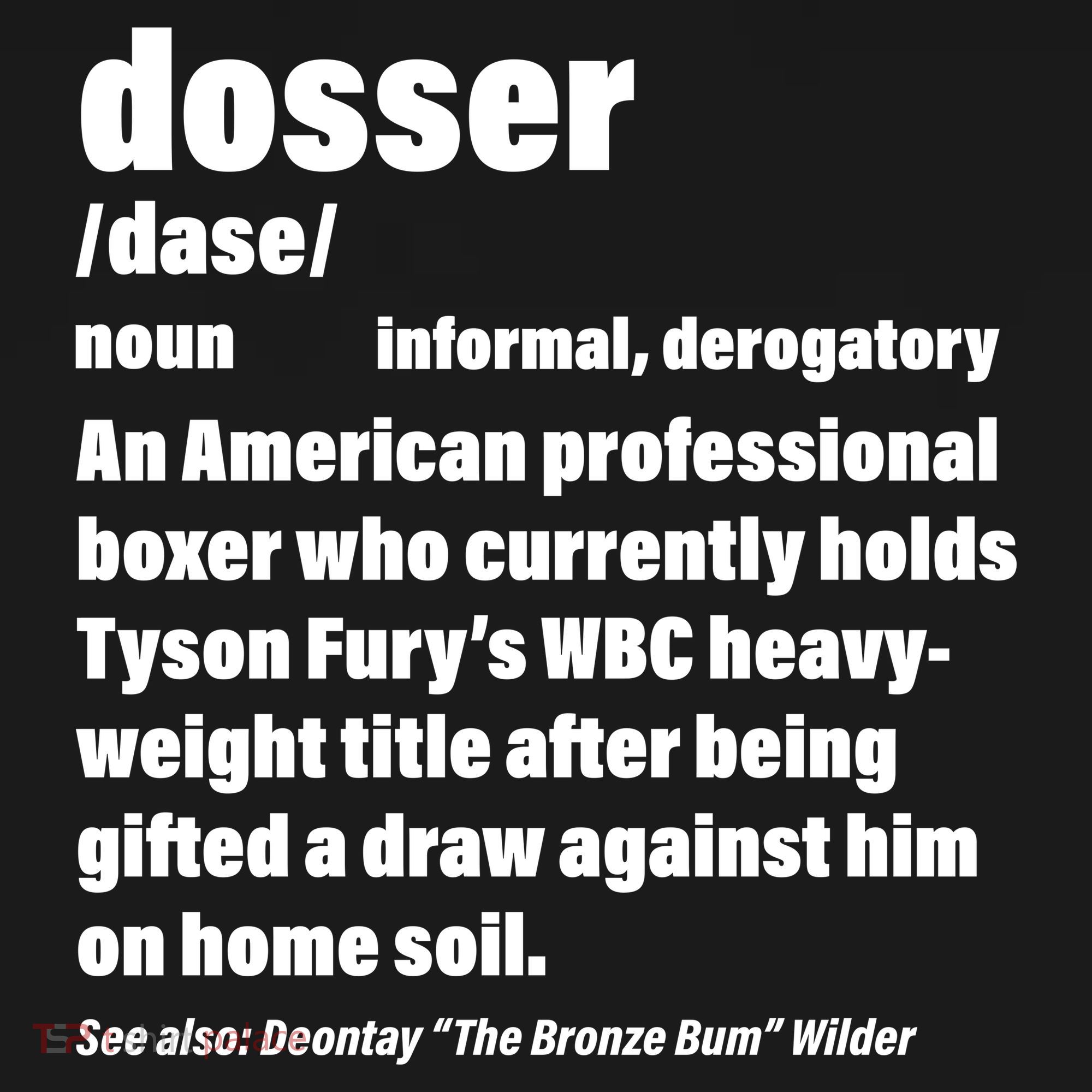 Dosser Definition  Tall T-Shirt