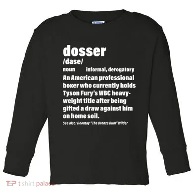 Dosser Definition  Toddler Long Sleeve