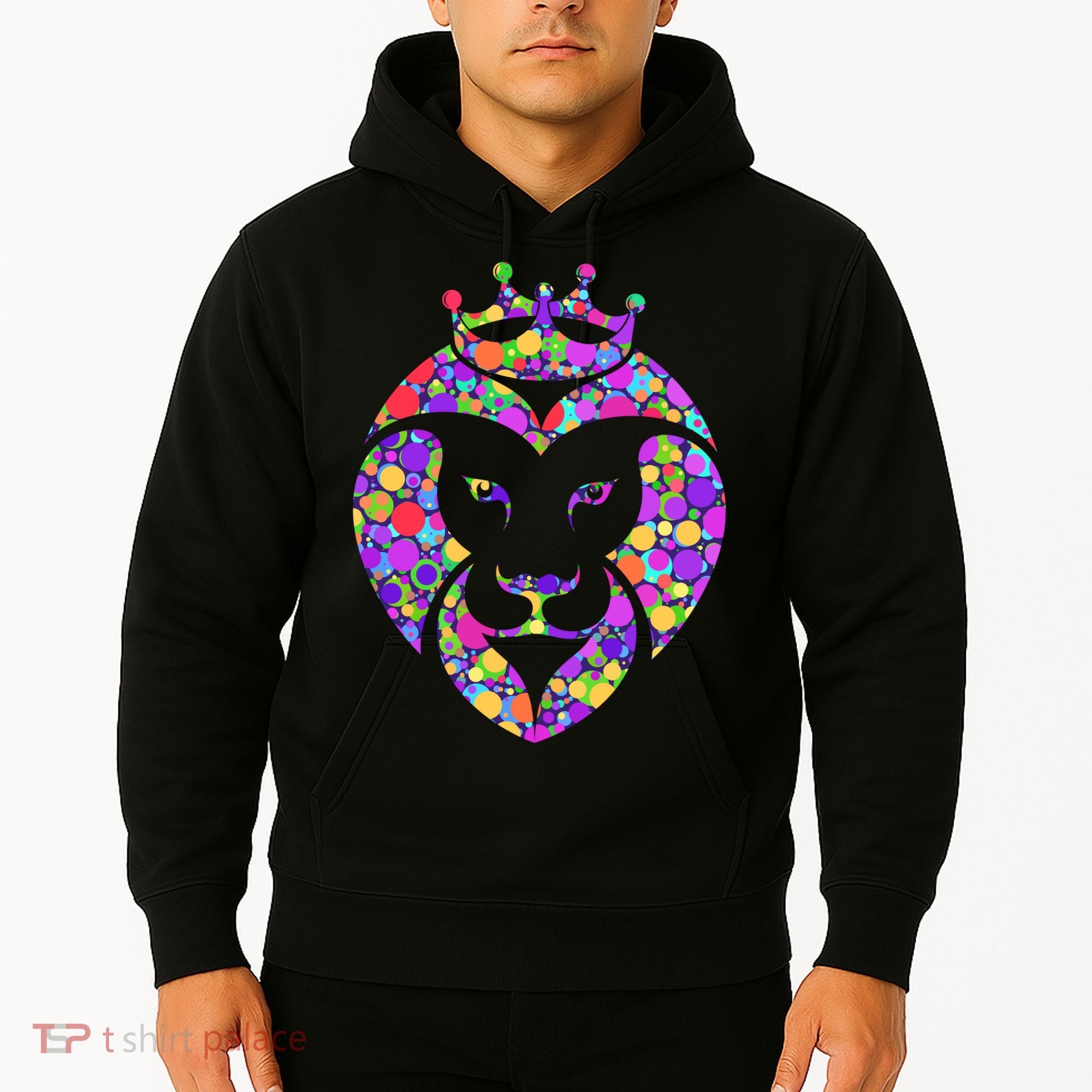 Dot Day King Lion Hoodie