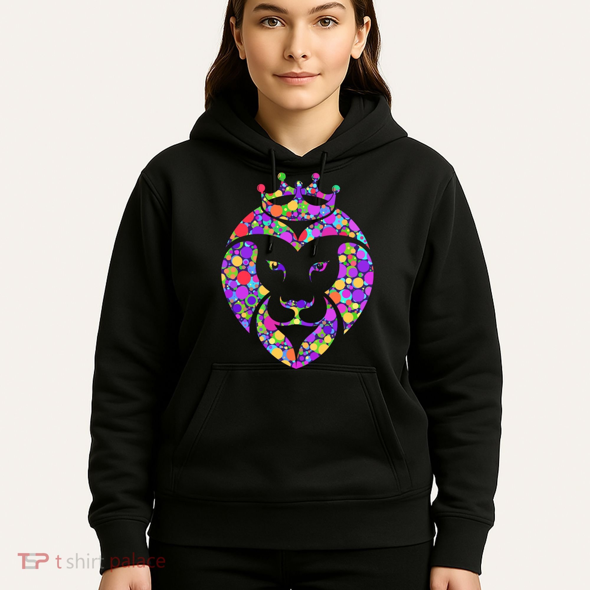 Dot Day King Lion Hoodie