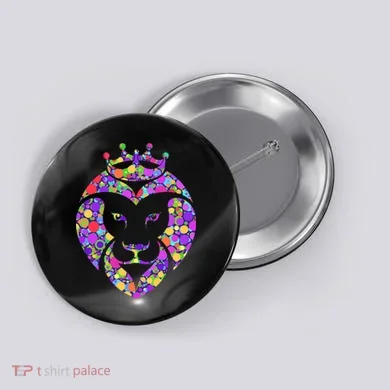 Dot Day King Lion Button