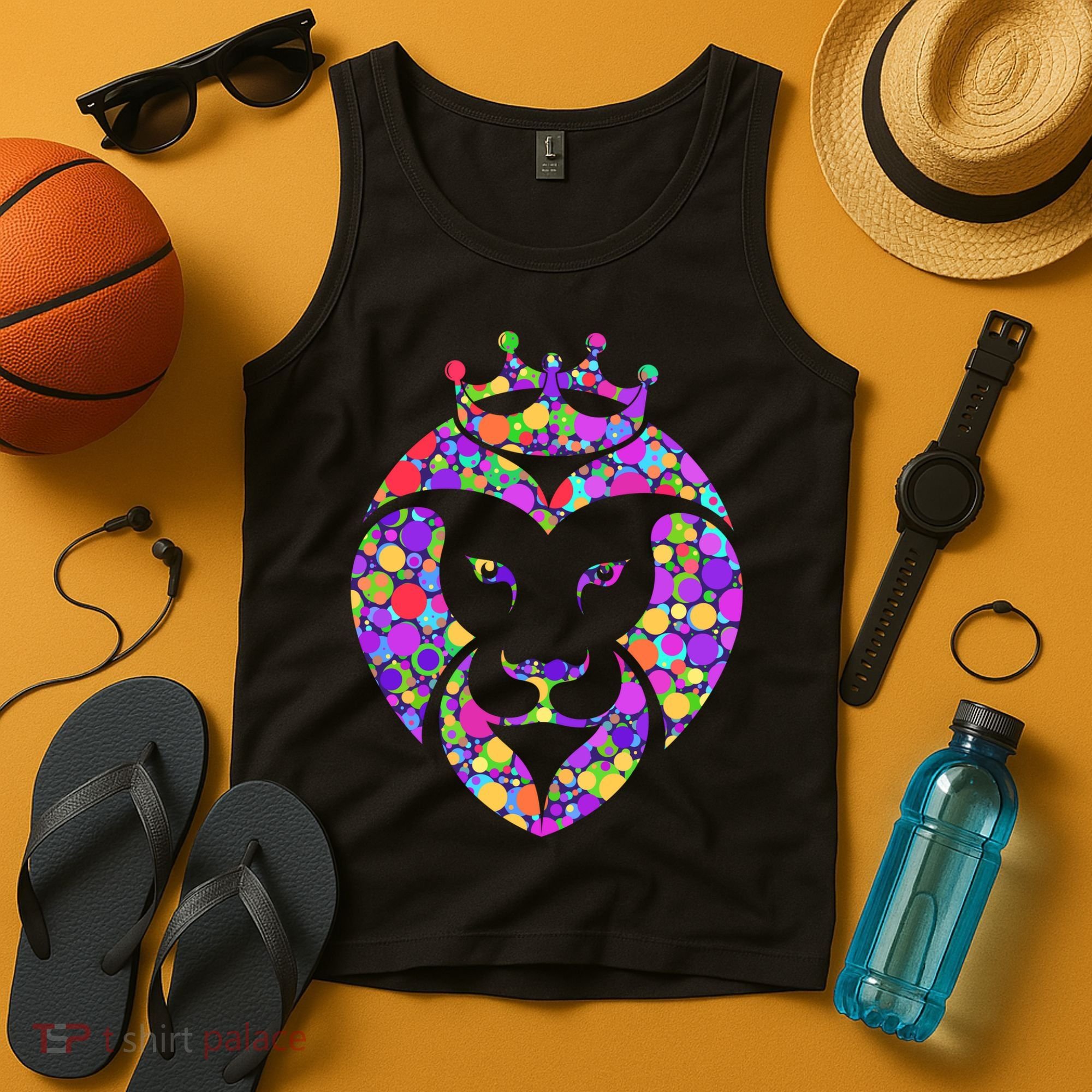 Dot Day King Lion Tank Top