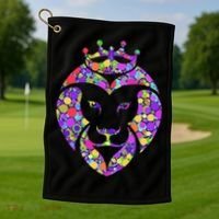 Dot Day King Lion Golf Towel thumb 1