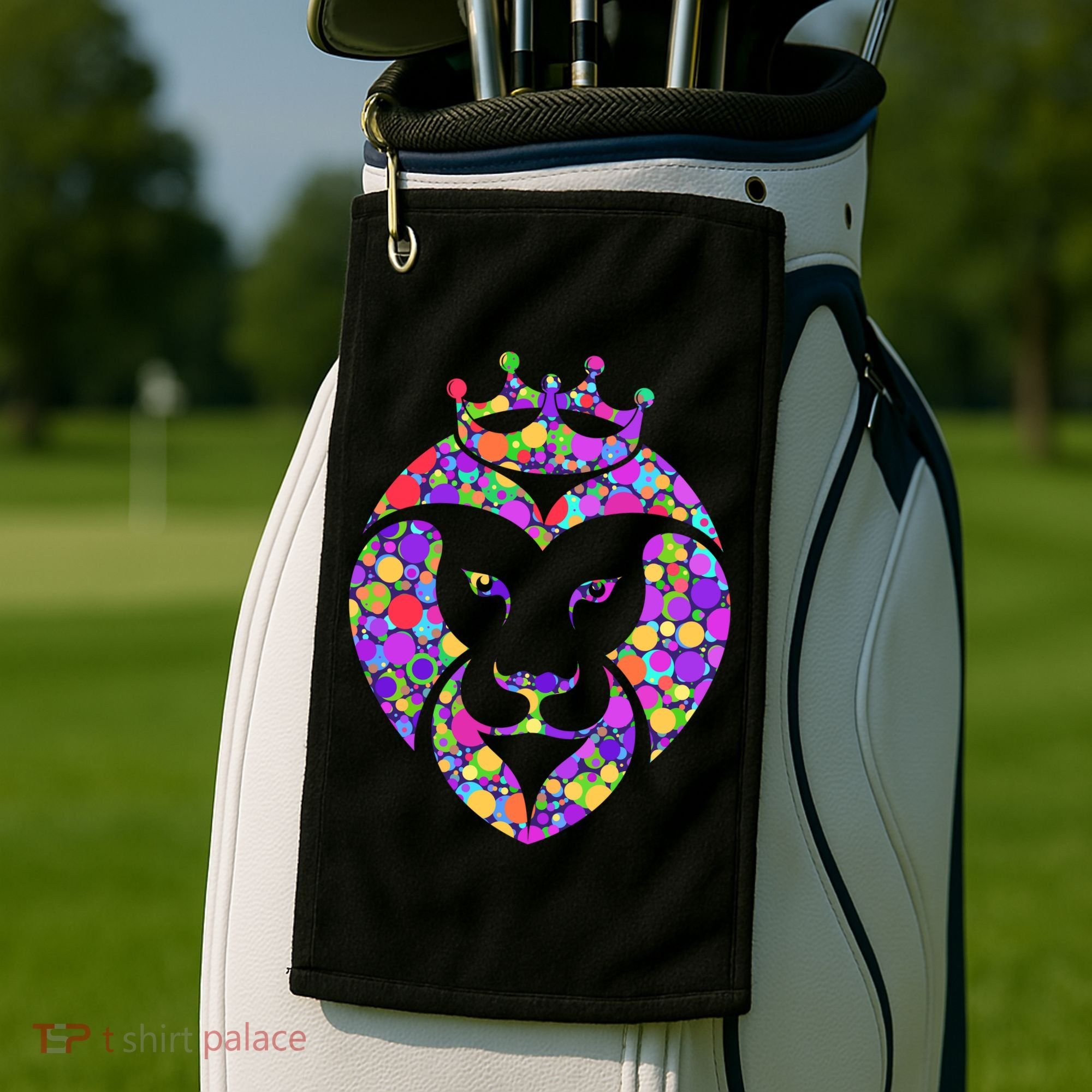 Dot Day King Lion Golf Towel