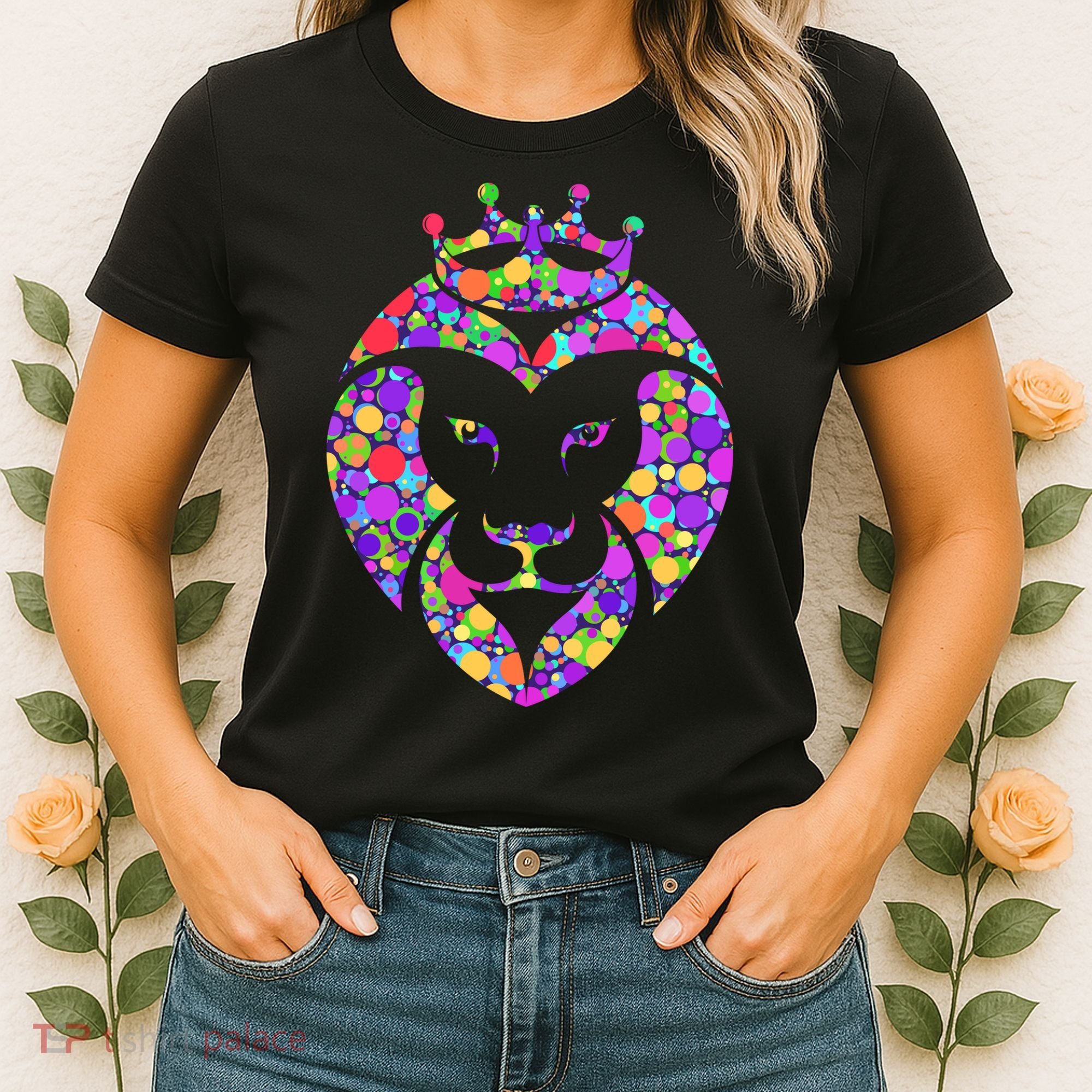Dot Day King Lion Women's T-Shirt